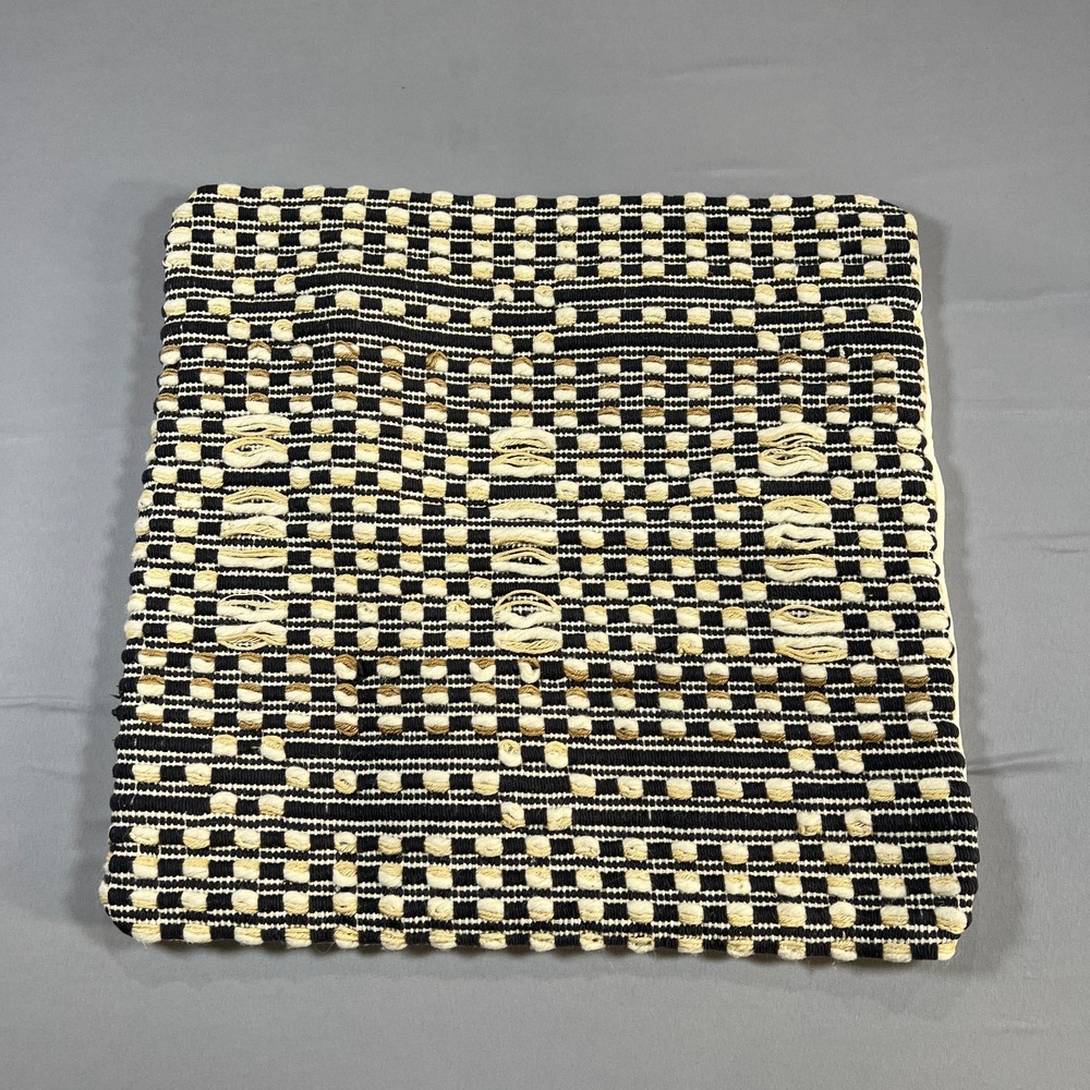 Magnolia Pillowcover Case 22" X 22" Multicolor Checkered Cotton Home Decorative